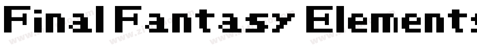 Final Fantasy Elements字体转换